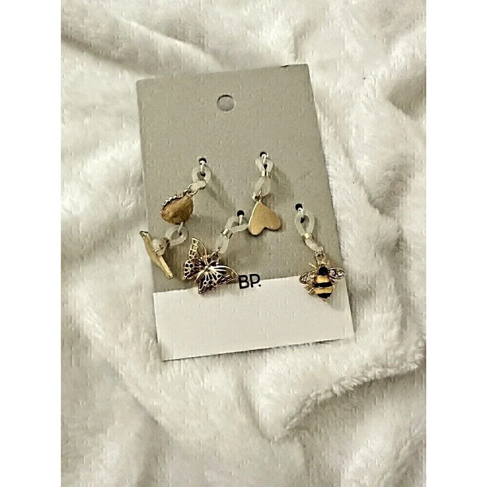 NEW Accessory Lot Nordstrom BP. Charm Set Unplugged Eye Mask Sequin Face Mask